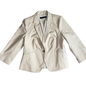 The Limited large suit jacket tan beige womens business blazer